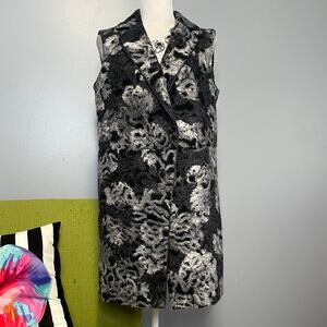 Doncaster Gray Textured Long Vest Coat 6